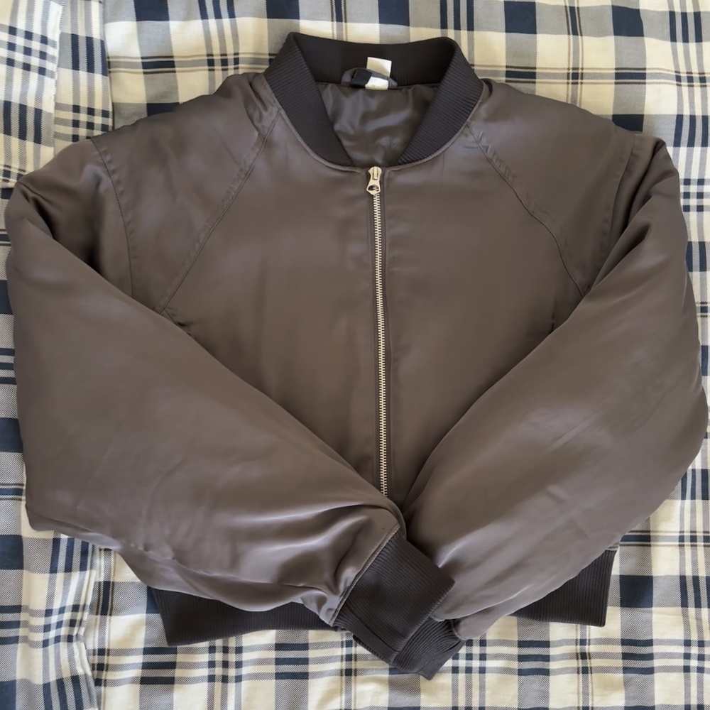 H&M Cropped Bomber Jacket